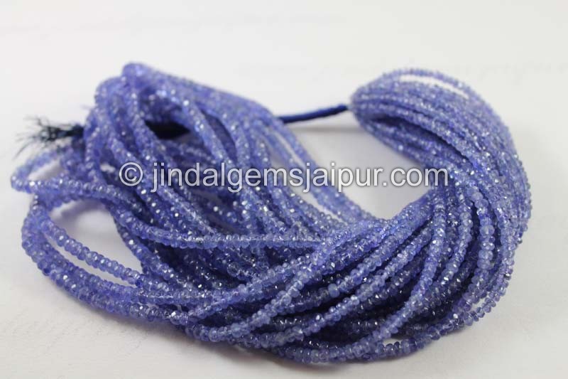 Tanzanite Faceted Roundelle Beads